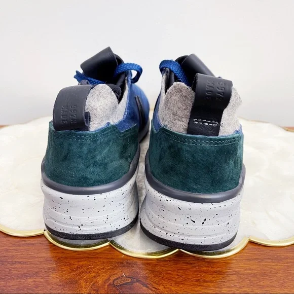 New Balance x Woolrich Mens Blue Green Gray Suede Sneakers M997HC2 Sz 9.5 D